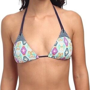 NWT Sperry Top-Sider Women's Trading Post Tapestry Triangle Bikini Top MEDIUM